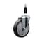 Service Caster 5'' Thermoplastic Rubber Wheel Swivel 7/8'' Expanding Stem Caster SCC-EX20S514-TPRB-78 - alternate 1